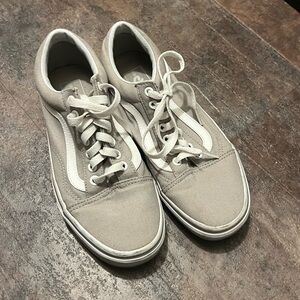 adidas Low-Top Sneakers in Light Taupe with White Stripe